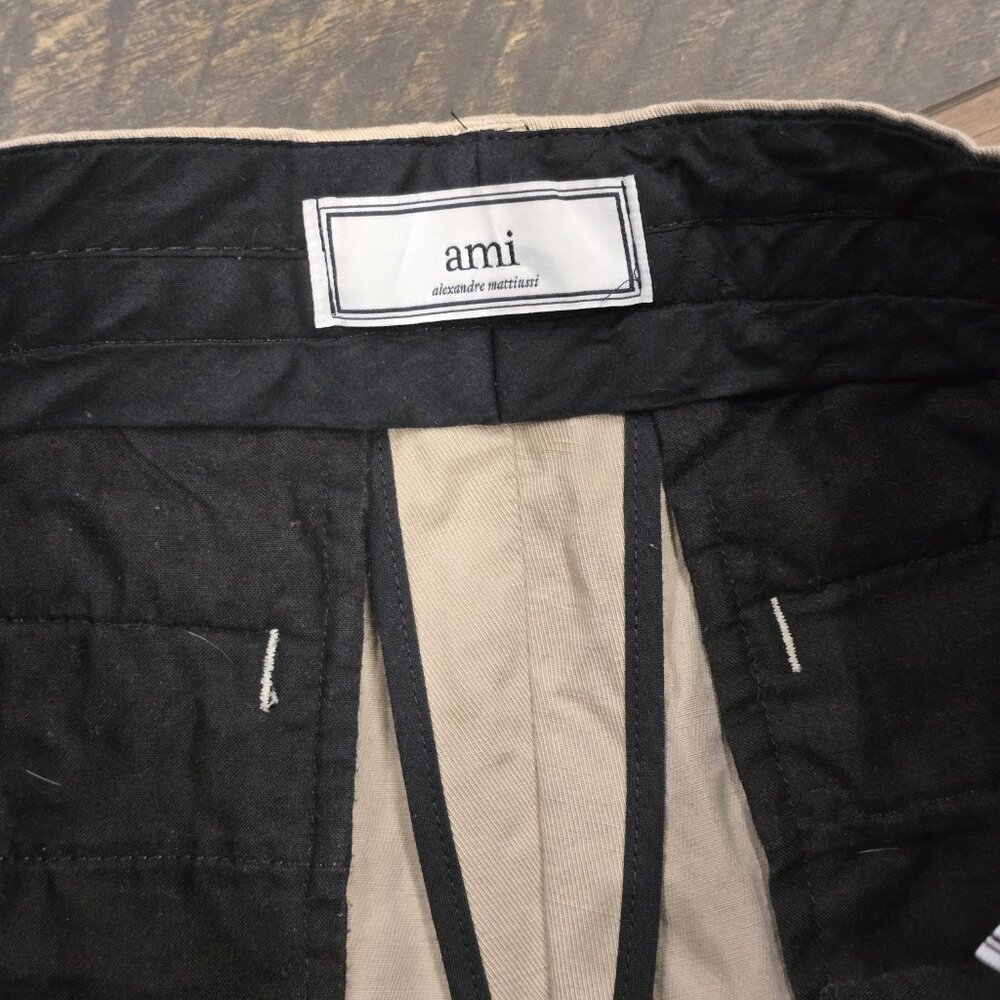 AMI Alexandre Mattiussi Trousers size 38. Cotton / Linen Pants